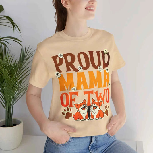DipaliZ Dog Mom Jersey Tee Soft Cotton Casual Apparel